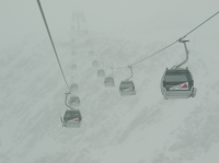 Фото snowstorm, snowfall, cableway