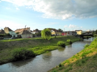 Фото bridge, houses, river