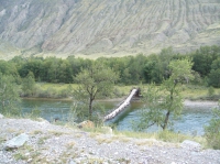 Фото Chulyshman canyon, suspension bridge